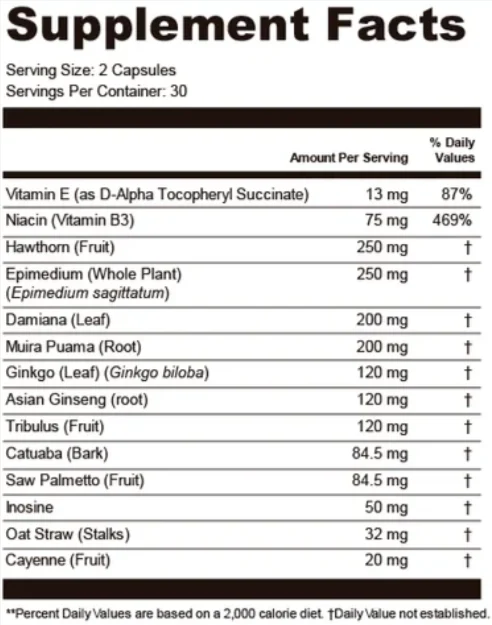 Horse Vital supplement facts