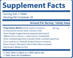LeanBliss supplement facts