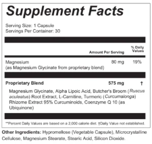 Tinnoril supplement facts